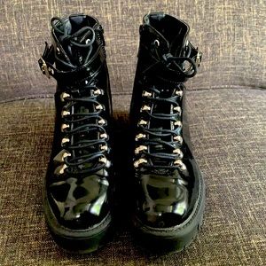 Black combat boots. Bought from shein.